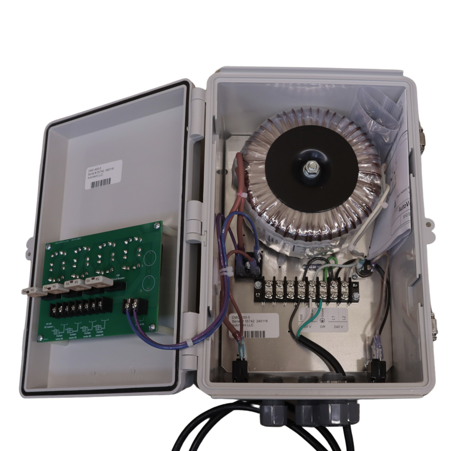 Manual 24vdc vent motor control interface CMC-0400