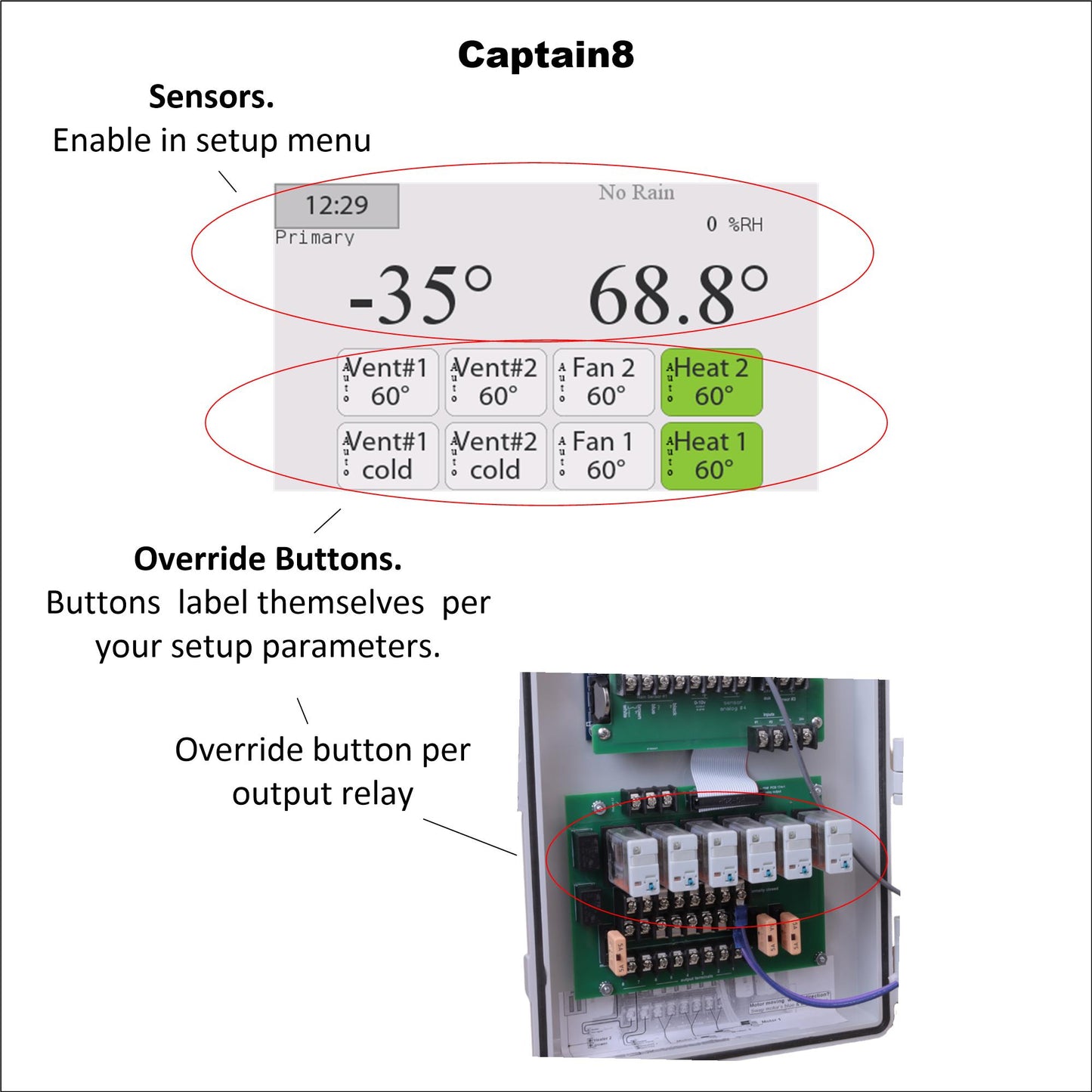 Captain 8 Greenhouse Ventilation Controller