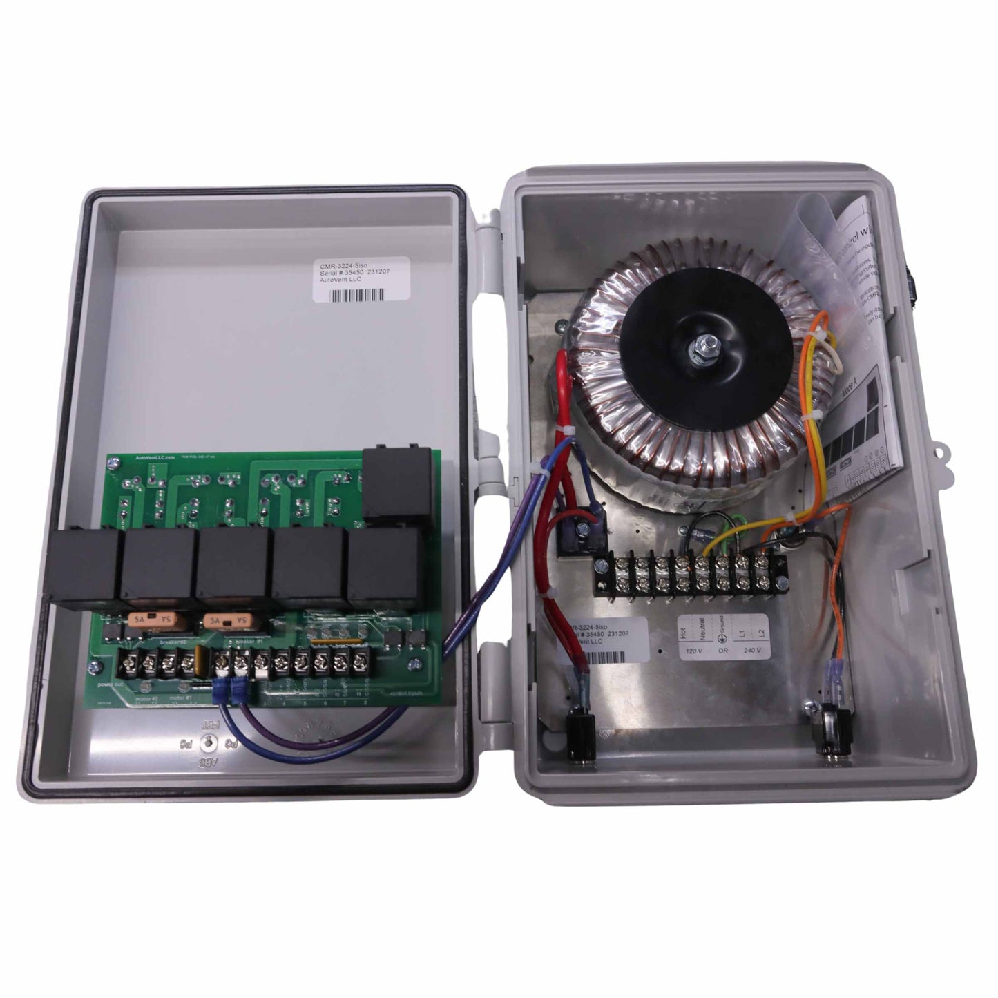 Horticulture and Livestock Vent - computer  to 24vdc vent motor interface  CMR-3224-5
